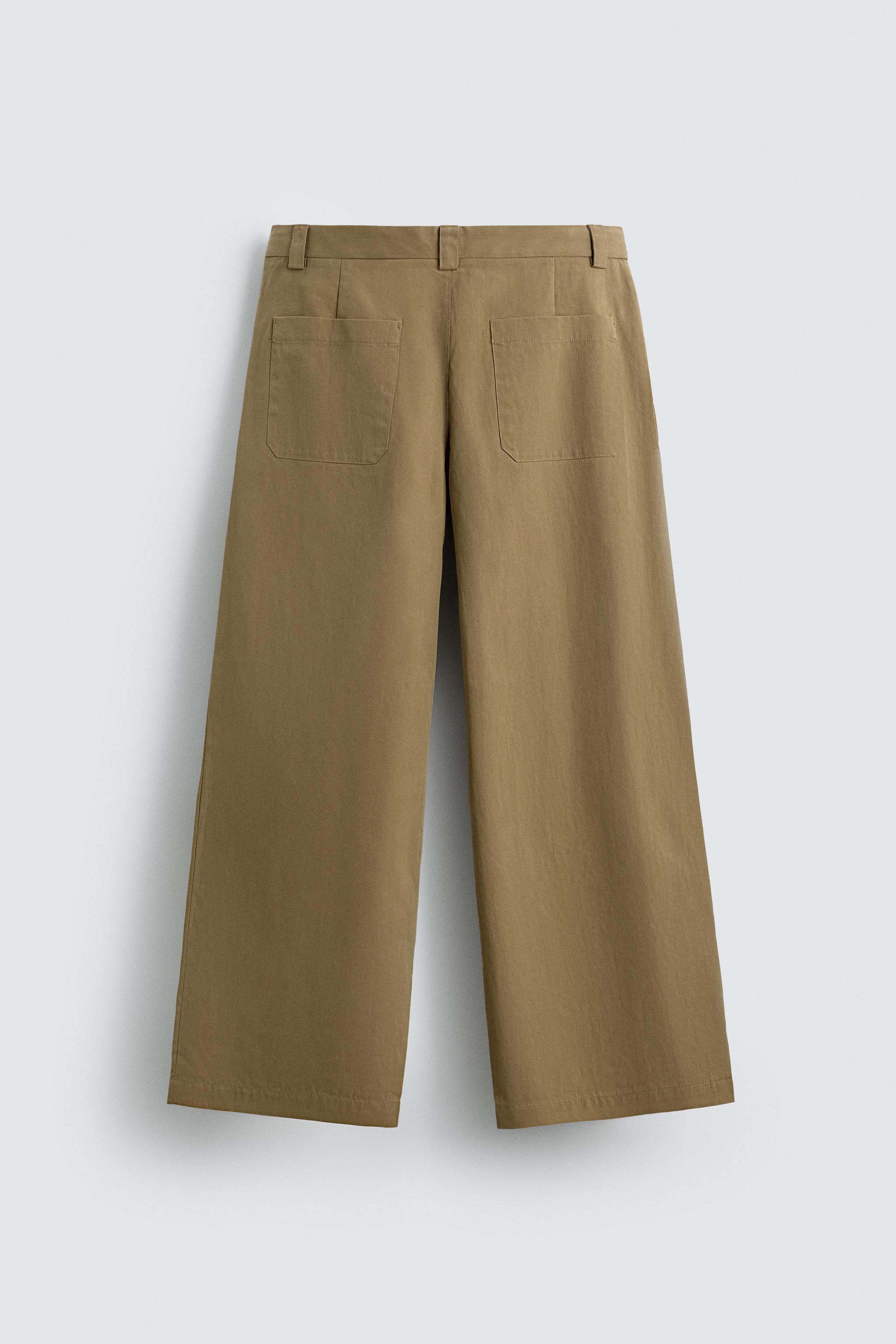 PANTALON BARREL FIT À PLIS